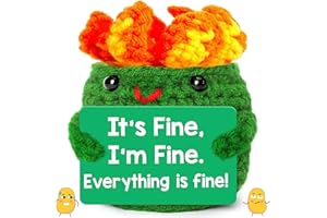 AXERHK Emotional Support Potato, Emotional Support Gift, Emotional Support Plush Doll With Card, Emotional Support Potato Plush, Cute Potato For Carnival Birthday Gift Friend Party Decoration (Dumpster Fire)