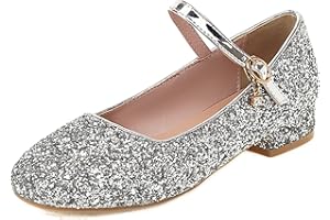 Lroey Reoly Merceditas de Mujer con Tacón En Bloque, Bombas de Tacón Bajo Punta Rojoonda Hebilla Zapatos de Fiesta Casual, Talla 31-48