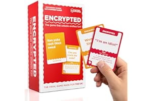 Factory of Games Encrypted Party Game, 16+, 2-20 Players, UK Edition, 400 Cards Including UK Culture Category