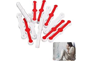 GOFADY Fensterbeschläge,12 Stück Fliegengitter Fenster Clips Selbstklebende,Bildschirmfenster-Montageschnallen ohne Bohren, Insektenschutzgitter für Küche Balkontür Insektenschutz