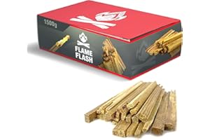 SWISSINNO Flame Flash Allume-feu Naturel écologique pour poêles, barbecues, cheminées, Feux de Camp, 1500 g, Marron