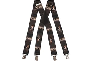 Olata Bretelles X pour Hommes à Motifs - 4 cm