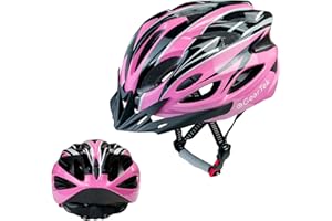 GearTek Bicycle Helmet With Sun Visor, Lightweight Adjustable Cycle Helmet Adult, Safety Mountain Bike Helmet Men Womens Ladies Unisex, MTB BMX Skateboard Scooter Cycling