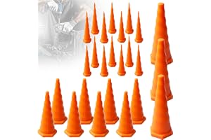 30 stycken hydraulpluggar, gummiproppar koniska, hydraulslangproppar, gummiplugg silikonmaterial, oljebeständig, orange för i