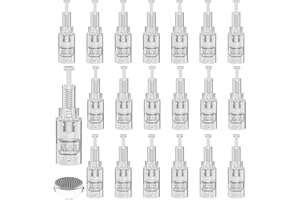 PKCHYE Dermapen Microneedling 20 Pezzi Nano Round Aghi Needles Cartucce Per Aghi Derma Pen Micro Nano Needling Per Penna Con Aghi Confezionata Singolarmente Per Auto Electric Deep Microaghi Derma Pen
