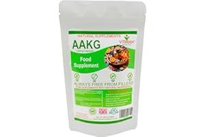 VITMAN NUTRITION AAKG 500mg L-Arginine Alpha Ketoglutarate 90 Muscle Gym Capsules - Premium Grade Bodybuilding Nitric Oxide Power Formula - Fitness - Pre Workout Booster Pump Sports Supplement