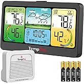 ThermoPro TP280B 17.8 cm Ekranlı, Wi-Fi Destekli Akıllı İ&ccedil; ve Dış Mekan Hava Tahmin İstasyonu ve Barometre (300m Menzilli Şar