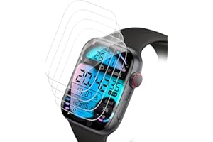 SIMPLY SPEAKERS 4 Stück für Panzerglas für Apple Watch 4/5/6/se 40mm Schutzfolie, HD Klar Weich TPU Bildschirmschutz Folie für Apple Watch se 40mm Schutzglas, Kratzfest Displayfolie für iWatch 6 40mm Displayschutz