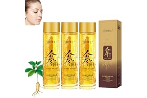 BAINUAI Esencja polipeptydowa z żeń-szenia, przeciwstarzeniowa, ekstrakt z żeń-szenia, ujędrnia oraz łagodzi obwisłą skórę i drobne linie, esencja przeciwzmarszczkowa z żeń-szeniem (3 szt.)