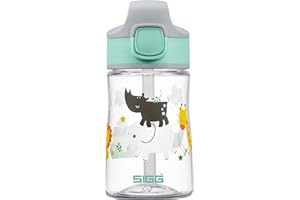 Sigg - Gourde Enfant En Tritan - Miracle - Avec Paille - Étanche - Poids Plume - Sans BPA - Inrayable et Incassable - École & Sport - 0,35L / 0,45L