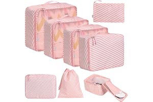 BAGAIL Organizery do pakowania, 16-częściowy zestaw, lekkie akcesoria do przechowywania w walizce.