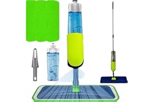SWISSPACK- Bundle Spray Mop Pack- Mop Spray for Floors 3 Pads, and 600Ml Refillable Bottle Suitable for Hardwood, Marble, Tile, Laminate, or Ceramic Floors- Falcon