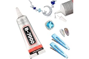 B7000 Glue,25ML Super Glue Transparent Paste Adhesive MOHEGIA Multi-Function Glues Suitable for Phone Jewelry Glass Wood Metal Fabric