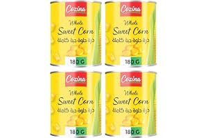 Cozina Whole Sweet Corn, 180g Pack of 4