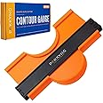 Pakkyng Contour Gauge Tool With Lock (10 Inches) - Contour Ruler Tool - Super Gauge Shape and Outline Tool - Profile Gauge - Corner Measuring Tool for Odd Shapes - Cool Woodworking Gifts for Men