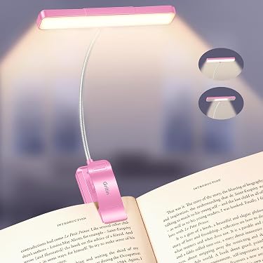 Lampada Da Lettura Piatta A LED Con 3 Colori, Perfetta Per Leggere A Letto Senza Disturbare: Ha Il Timer, Si Abbassa Di Luce, Si Ricarica Via USB, Ed è Anche Un Regalo Top Per Chi Ama I Libri!