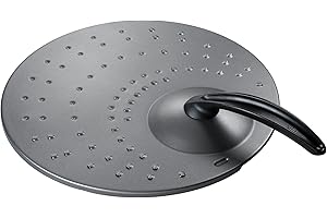Silit Pokrywa chroniąca przed zachlapaniem do patelni do 32 cm, stal nierdzewna, ochrona przed pryskaniem 32 cm, odporna na rdzę, pranie ręczne, kolor czarny
