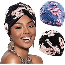 Bonnet Turban Femme SJTJSPX - Coton Élastique - Pour Nuit, Chimio Ou Hijab - Multi-usage