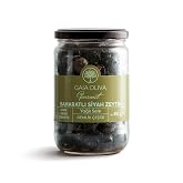 Spicy Natural Black Olives, Oil Saddle Gemlik Type, Clear: 450 Gr