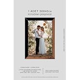 yhfoto 1 Adet 30x40 Mdf a3 Ahşap-Siyah 2 Renk Karışık