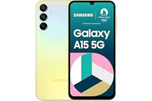 Samsung Galaxy A15 5G 128 Go, Smartphone Android déverrouillé, écran 6,5", batterie 5000 mAh, Lime, Version FR