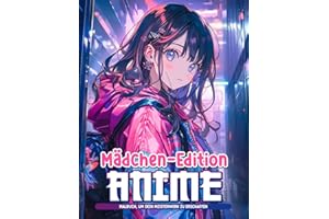Mädchen-Edition Anime Malbuch: Feiern Sie Weibliche Charaktere Im Anime Mit Dieser Mädchen-Edition, Großartig Für Fans Von Anime Und Starken Weiblichen Hauptfiguren.
