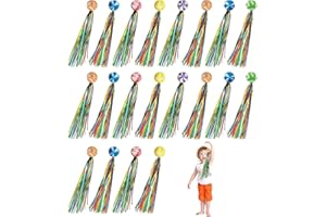 YEAPEAK Palline Rimbalzanti, 20 Pezzi Palline Rimbalzanti Con Nastro Colorato, Riutilizzabile Pallina Rimbalzante, Palline Rimbalzanti Per Bambini, Per Bambini Feste Premi Regali, 30mm
