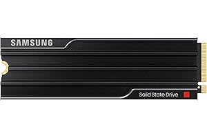 Samsung SSD Interne 9100 Pro avec dissipateur, NVMe 2.0 PCIe 5.0 x4, Capacité 1To, Vitesse de Lecture jusqu'à 14 800Mo/s, Les Performances de la Gen5 sur PC et PS5, MZ-VAP1T0CW
