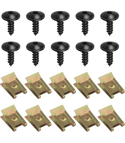 10+10 BMW Audi Underbody Trim Metal Screw Clips – 8K0805121, 07146981767 – Made In Lithuania