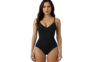 SURLIFE Body Contenitivo Modellante Donna con Spalline Regolabili Guaina Snellente e Tessuto Traspirante