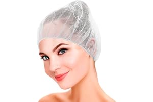 AMZ Medical Supply Disposable Hair Net 21 Inch. Pack of 100 White Nylon Bouffant Hair Nets Food Service. Soft Durable Disposable Hair Cap with Elastic Edge. Odorless and Well-Ventilated Bouffant Caps