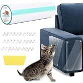 CHUANGSEED &Ccedil;izilmez Kedi Tırmalama Caydırıcı Bant 30 cm x 3 m Şeffaf Eğitim Kendinden Yapışkanlı Bant, 30 Pimli 1 Kazıyıcı Ke