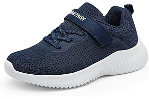 DREAM PAIRS Zapatillas Deportivas Sin Cordones para Niños Running Correr Antideslizantes Tranpirables Ligero con Suela de EVA