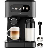 Cecotec Semiautomatic Express Coffee Maker Power Espresso 20 ColdBrew Latte. 1350W, 20 Bars, Cold, Warm or Hot, Touch Screen,