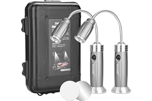 ‎IMAGE IMAGE Grill Lampe 2 Stück magnetisches LED Grilllicht 360° drehbare BBQ Grillleuchte Beleuchtung für Barbecue Picknick draußen, Geschenke für Männer Papa Ehemann Vatertag