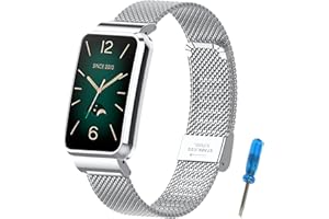 CHULN Metalowa bransoletka kompatybilna z Xiaomi Mi Band 7 Pro, regulowany pasek zamienny ze stali nierdzewnej do Xiaomi Mi Band 7 Pro (Fitness Tracker nie wchodzi w zakres dostawy)