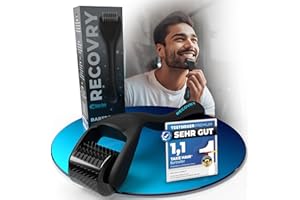 ‎TAKE HAIR ENDLICH WIEDER VOLLES HAAR RECOVRY Bartroller Bartwuchs 0,5 mm – 192 echte Nadeln für maximales Bartwachstum - Dermaroller mit Edelstahl Nadeln – Erhöht die Bartdichte | Beard Roller (Professional 0,5 mm)