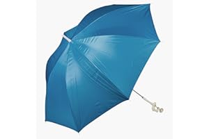 URBN-LIVING Pro Beach Blue Lightweight Clip On Chair Parasol Beach parasol flexible neck Screw on clamp 100cm Outdoor Deckchair Clip On Parasol Shade Protection Umbrella clip on parasol for sun lounger