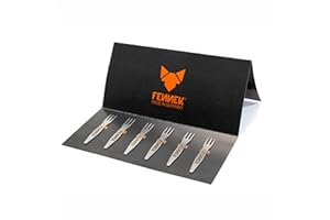 FENNEK Pique-fourchette | pour frites/saucisses/pique-nique/fête/barbecue | lot de 6