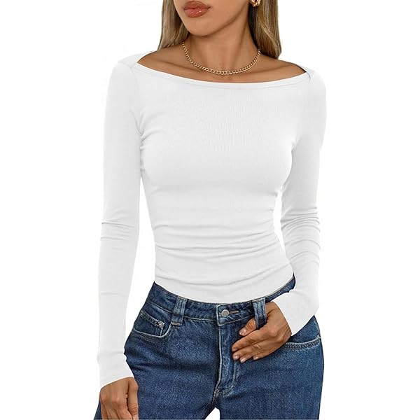 Urban Classics T-Shirt Donna A Maniche Lunghe Con Collo Alto - Jersey Elasticizzato, Taglie L/S