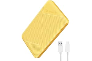 Gigimundo 2.5 Inch Hard Drive Enclosure, SATA III to USB 3.0 SSD Caddy, UASP, Tool-Free External SSD Enclosure Compatible HDD Max 9mm, Work with Xbox, PC, PS4, PS5, C3-Yellow