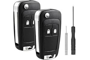 RUMITPAN 2 Stück Schlüsselgehäuse 2-Tasten für Opel/Vauxhall, Ersatz Autoschlüssel Gehäuse kompatibel mit Opel Adam, Astra, Insignia, Corsa, Mokka, Meriva, Zafira, Karl, Cascada Pilot Schlüssel Klappschlüssel