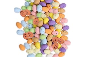 CWWYQ 100 Pcs Easter Mini Eggs Decorations, Easter Eggs Decorations, Artificial Bird Egg Decorative, Delicate Egg Imitations, Themed Party Arrangements, Creative Home Displays, Charming Basket Fillers