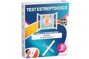POLONORD ADESTE ADESTE Test Estreptococo Garganta Niños y Adultos – Streptococcus Test con Certificación CE en Alemania, fabricado en Francia. Paquete de 2 tests