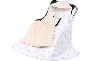 amo nenes Coperta per Passeggino Universale 90 x 90 cm, Coperta Neonato per Seggiolino Auto, Passeggino, Navicella, con Imbottitura, Adatto per L'autunno e L'inverno