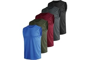 Teesmen 3pcs Tank Top for Men Gym Sleeveless Running Quick Dry Breathable Men Vests Multipack