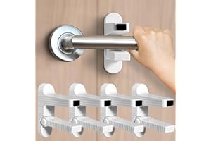 OPPLESIN Serrures à Levier de Porte pour Enfants et Petproof, Serrure de Poignée de Porte de Sécurité pour Bébé, 4 Pièces (4pcs)