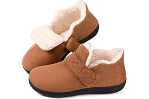 Zizor Women's Adjustable Strap Closed Back Slipper with Memory Foam