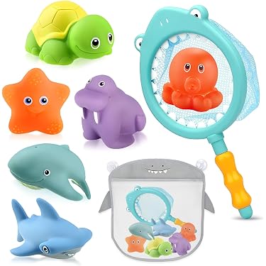Jouet De Bain Panier De Basket – 5 Balles + Panier à Ventouse – Pour Baignoire, Carrelage, Verre – Développe La Motricité – Dès 3 Ans