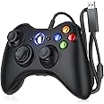 TURPOW Controller for Xbox 360 PC, USB Gaming PC Controller for Xbox 360, Upgraded Design Ergonomic Cable Controller for Xbox 360 Slim and PC